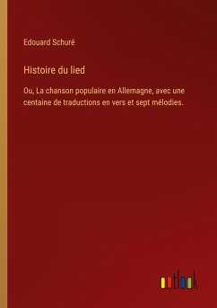 Histoire du lied - Schuré, Edouard