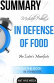 Michael Pollan's In Defense of Food An Eater's Manifesto Summary (eBook, ePUB)