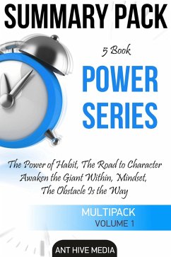 Power Series: The Power of Habit, The Road to Character, Awaken the Giant Within, Mindset, The Obstacle is The Way   Summary Pack (eBook, ePUB) - AntHiveMedia