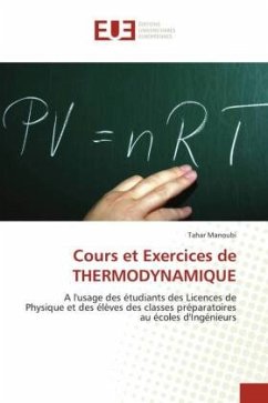 Cours et Exercices de THERMODYNAMIQUE - Manoubi, Tahar