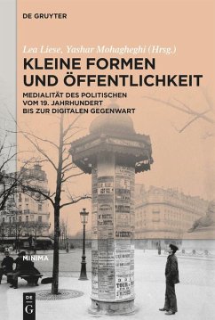 Cover Kleine Formen und Öffentlichkeit (eBook, ePUB)