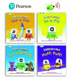 Learn to Read at Home with Bug Club Phonics Alphablocks: Phase 2 - Reception Term 1 (4 fiction books) Pack B - Baker, Catherine; Bell, Jack; Elliot, Joe