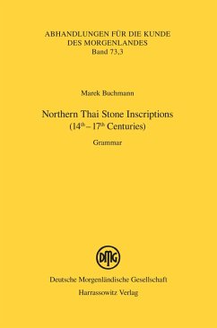 Northern Thai Stone Inscriptions (14th-17th Centuries) (eBook, PDF) - Buchmann, Marek