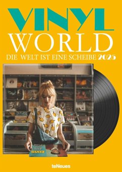 teNeues - Vinyl World 2025 Wandkalender, 29,7x42cm, Kalender mit der Kult- Kulturgeschichte rund um die schwarze Scheibe, spannende Bilder aus dem beliebten Fotoband 