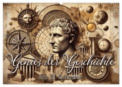 Genies der Geschichte - Ein KI Kalender (Wandkalender 2025 DIN A2 quer), CALVENDO Monatskalender - Calvendo;artefacti