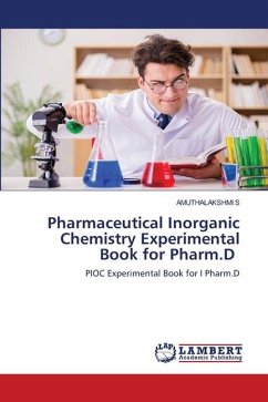 Pharmaceutical Inorganic Chemistry Experimental Book for Pharm.D - S, AMUTHALAKSHMI