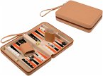 Philos 1710 - Backgammon Leros, Reise, Kunstleder, magnetisch, mit Tragegriff