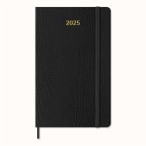 Moleskine Precious & Ethical 12 Monate Wochen Notizkalender 2025, L/A5, Liniert, Weicher Einband, Mamba Schwarz mit Box