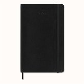 Moleskine 12 Monate Tagesnotizkalender 2025, L/A5, 1 Tag = 1 Seite, Weicher Einband, Schwarz