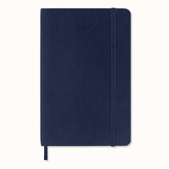 Moleskine 12 Monate Tageskalender 2025, Pocket/A6, 1 Tag = 1 Seite, Weicher Einband, Saphir