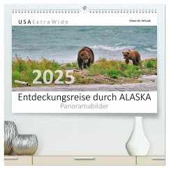 Entdeckungsreise durch ALASKA (hochwertiger Premium Wandkalender 2025 DIN A2 quer), Kunstdruck in Hochglanz - Calvendo;Wilczek, Dieter-M.