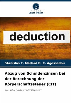 Cover Abzug von Schuldenzinsen bei der Berechnung der Körperschaftssteuer (CIT)