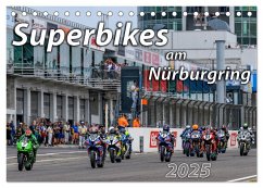 Superbikes am Nürburgring (Tischkalender 2025 DIN A5 quer), CALVENDO Monatskalender