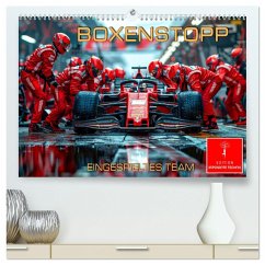 Boxenstopp - eingespieltes Team (hochwertiger Premium Wandkalender 2025 DIN A2 quer), Kunstdruck in Hochglanz