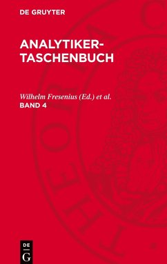 Analytiker-Taschenbuch, Band 4, Analytiker-Taschenbuch Band 4 - Analytiker-Taschenbuch