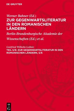 Zur Gegenwartsliteratur in den romanischen Ländern, Teil 5/6, Zur Gegenwartsliteratur in den romanischen Ländern, 5/6