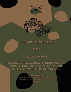 Repair Parts Scale, Truck, Surveillance, Land Rover 110, Lightweight, RFSV, W/Winch, W/Side Storage, W/Rear Seat, 4x4, MC2 - Army, Australian