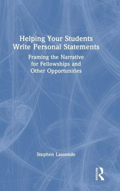 Helping Your Students Write Personal Statements - Lassonde, Stephen