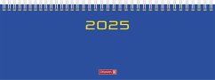 Brunnen 1077261035 Querterminbuch Modell 772 (2025)  2 Seiten = 1 Woche  297 × 105 mm  112 Seiten  Karton-Einband  blau