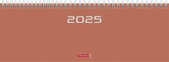 Brunnen 1077261055 Querterminbuch Modell 772 (2025)  2 Seiten = 1 Woche  297 × 105 mm  112 Seiten  Karton-Einband  coral