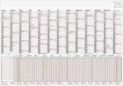 rido/idé 7033710005 Plakatkalender Modell Kombi (2025)  1 Seite = 13 Monate