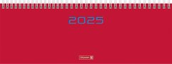 Brunnen 1077261015 Querterminbuch Modell 772 (2025)  2 Seiten = 1 Woche  297 × 105 mm  112 Seiten  Karton-Einband  rot