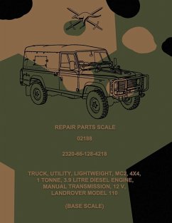 Repair Parts Scale, Truck, Utility, Lightweight, MC2, 4x4, Land Rover Model 110 (Base Scale) - Army, Australian