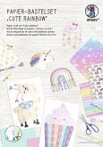 URSUS Kinder-Bastelsets Papier-Bastelset "Cute rainbow"