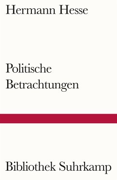 Politische Betrachtungen - Hesse, Hermann