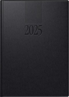 rido/idé 7028903905 Buchkalender Modell ROMA 1 (2025)  1 Seite = 1 Tag  A5  416 Seiten  Balacron-Einband  schwarz