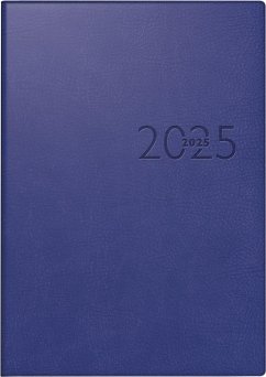 rido/idé 7023016305 Buchkalender Modell studioplan int. (2025)  2 Seiten = 1 Woche  168 × 240 mm  160 Seiten  Kunstleder-Einband Prestige  blau