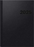 Brunnen 1078160905 Buchkalender Modell 781 (2025)  2 Seiten = 1 Woche  A4  144 Seiten  Balacron-Einband  schwarz