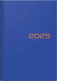 Brunnen1079661035 Buchkalender Modell 796 (2025)  2 Seiten = 1 Woche  A5  128 Seiten  Balacron-Einband  blau