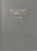 rido/idé 7022404015 10-Jahres-Kalender (2025-2034) "10 Years of Moments"  1 Seite = 1 Tag  A4  416 Seiten  Kunstleder  grau