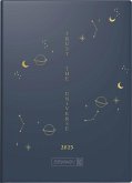 Brunnen 1073112015 Taschenkalender Modell 731 (2025) "Universe"  2 Seiten = 1 Woche  A6  144 Seiten  Grafik-Einband  dunkelblau