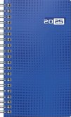 rido/idé 7016907025 Taschenkalender Modell Taschenplaner int. (2025)  2 Seiten = 1 Woche  A6  144 Seiten  Grafik-Einband  blau