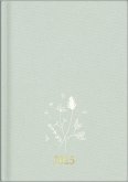 rido/idé 7021503015 Buchkalender Young Line (2025) "Wild Flowers"  2 Seiten = 1 Woche  A5  160 Seiten  Leinen-Einband  mint