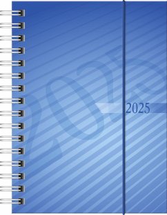 rido/idé 7013102305 Taschenkalender Modell perfect/Technik I (2025)  2 Seiten = 1 Woche  A6  160 Seiten  PP-Einband  blau