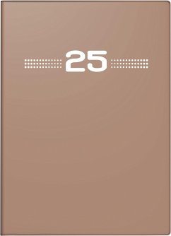 rido/idé 7013202015 Taschenkalender Modell perfect/Technik I (2025)  2 Seiten = 1 Woche  A6  144 Seiten  Kunststoff-Einband  caramel