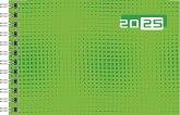 rido/idé 7017107015 Taschenkalender Modell Septimus (2025)  2 Seiten = 1 Woche  A6 quer  128 Seiten  Grafik-Einband  grün