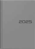 Brunnen 1079661635 Buchkalender Modell 796 (2025)  2 Seiten = 1 Woche  A5  128 Seiten  Balacron-Einband  grau