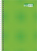 rido/idé 7021007015 Buchkalender Modell futura 2 (2025)  2 Seiten = 1 Woche  A5  160 Seiten  Grafik-Einband  grün