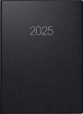 Brunnen 1079660905 Buchkalender Modell 796 (2025)  2 Seiten = 1 Woche  A5  128 Seiten  Balacron-Einband  schwarz