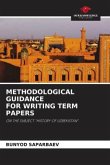 METHODOLOGICAL GUIDANCE FOR WRITING TERM PAPERS