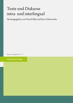 Texte und Diskurse intra- und interlingual (eBook, PDF) - B?k, Pawe?; Ebrowska, Ewa