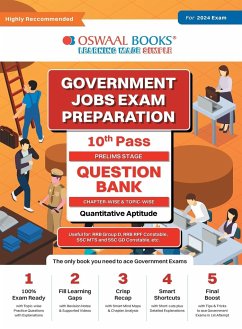 Oswaal Government Exams Question Bank 10th Pass   Quantitative Aptitude   for 2024 Exam - Oswaal Editorial Board