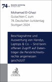 Verhandlungen des 74. Deutschen Juristentages Stuttgart 2024 Bd. I: Gutachten Teil C: Beschlagnahme und Auswertung von Handys, Laptops & Co. - Sind beim offenen Zugriff auf Datenträger die Persönlichkeitsrechte angemessen geschützt?