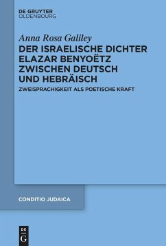 Der israelische Dichter Elazar Benyoëtz zwischen Deutsch und Hebräisch - Galiley, Anna Rosa