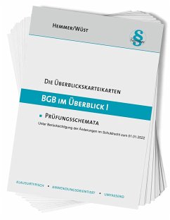 Überblickskarteikarten BGB im Überblick I - Hemmer, Karl-Edmund;Wüst, Achim