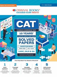 Oswaal CAT 10 YEARS Chapter-wise & Topic-wise Solved Papers (VARC, DILR & QA) (2006 - 2008 & 2017-2023) for 2024 Exam - Oswaal Editorial Board